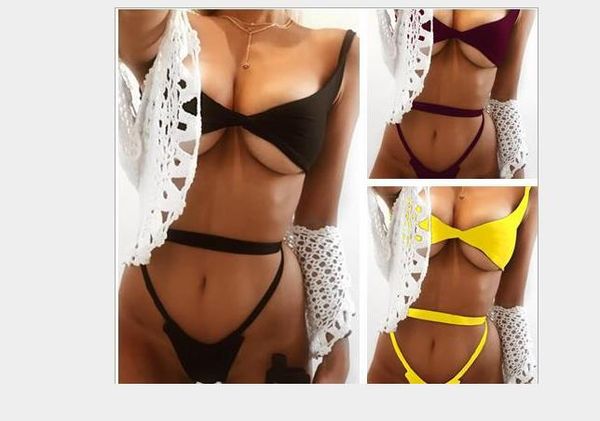 

bikini triangle pure belt split swimwear bikini europe and america