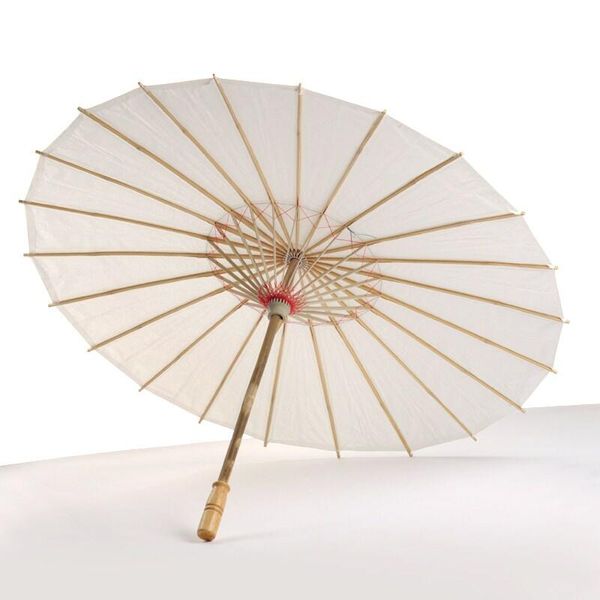 

wedding bride parasols white paper umbrella wooden handle japanese chinese craft umbrella 40cm 60cm diameter wedding umbrellas lx6333