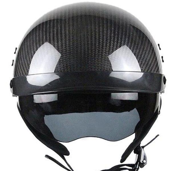 

свободная перевозка груза 1pcs винтажная 3/4 open face шлем casco moto capacete углеродного волокна ретро скутер мотоцикл helme