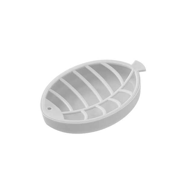 

1* plastic soap dish bathroom double draining soap holder non-slip box