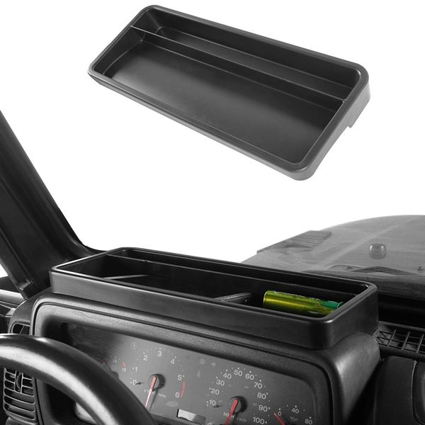 

dashboard storage box for wrangler tj 1997-2006 dash phone holder organizer tray