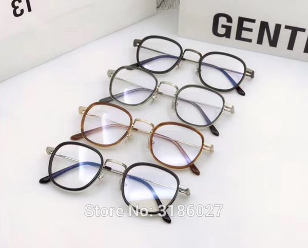

korean brand design acetate glasses frame myopia prescription optical eyeglasses men women oculos de grau, Black