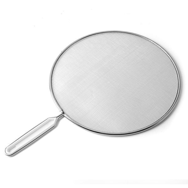 

powder splash-proof net baking mesh handheld flour sifter home stainless steel strainer splatter screen oil-repellent