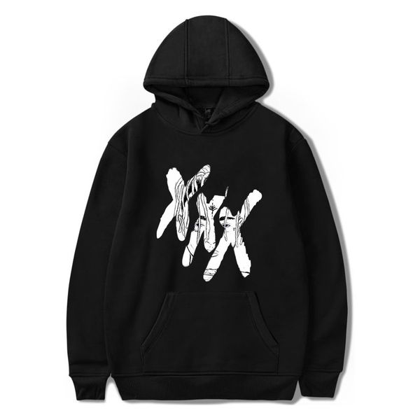 

r.i.p xxxtentacion men/women hoodies casual hip hop kpop harajuku 2019 sweatshirt hoodie traksuit pullover hoody ing, Black