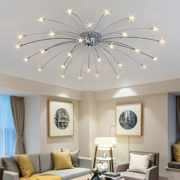 Modern Ceiling Led Crystal Lights Shade Lamparas De Techo Light