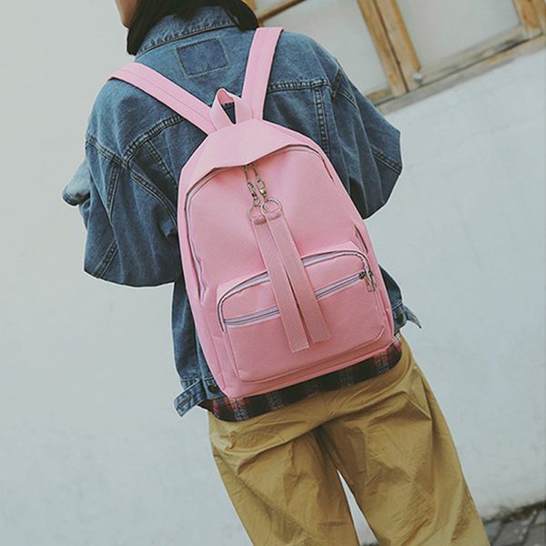 

sleeper #5052 women's fashion candy colors shoulder bags backpack travel rucksack pink pure simple preppy style da ing