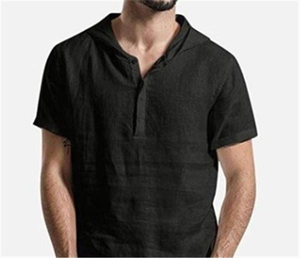 

mens цвета с коротким рукавом рубашки моды turn down воротник с капюшоном мужские повседневные рубашки с помощью кнопки летняя одежда pure, White;black