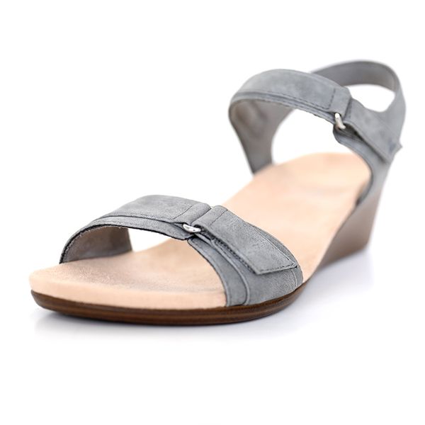 

new style pu gray outdoor women sandals with correction function, Black