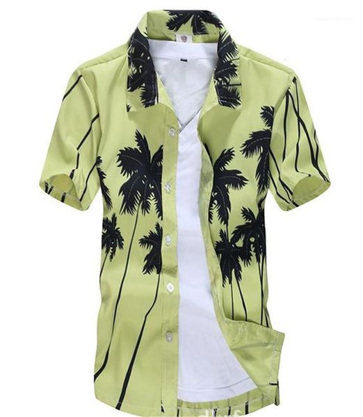 

loose tee casual mens plus size mens designer shirts fahsion beach printed, White;black