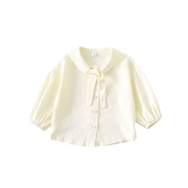 

girls shirt 2020 spring long-sleeved baby shirt top, White;black
