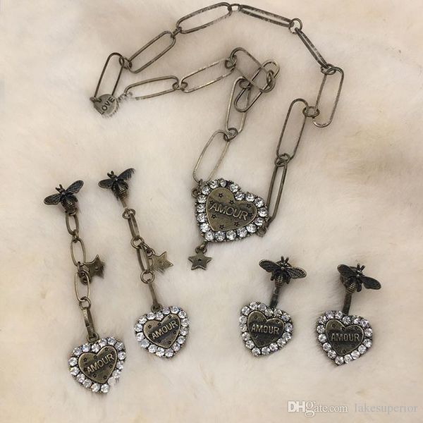 

ѬеѬо еѬда пима Ѭоконе еѬги женин vintage bee rhinestone еѬги еѬжн подаѬко Golden;silver