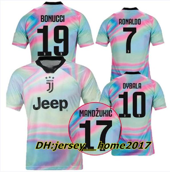 

New 2019 juventu limited edition occer jer ey white juve ea port jer ey ronaldo dybala juventu pecial ver ion football hirt 3xl