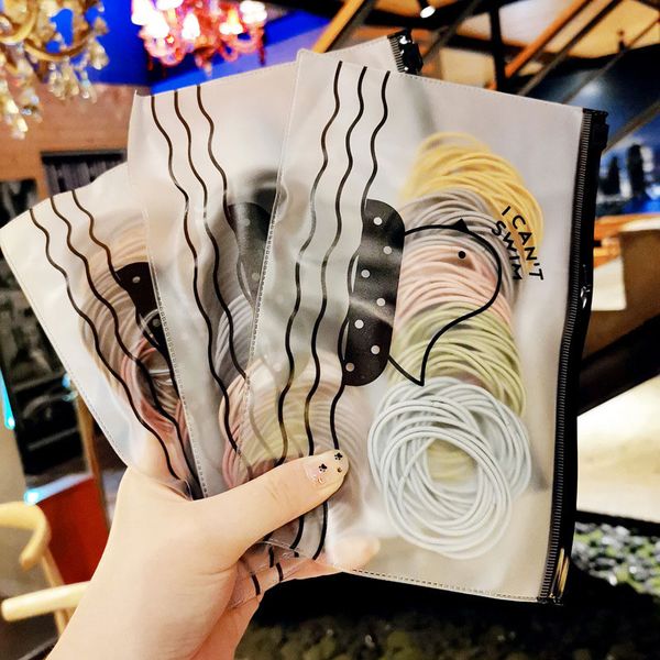

new scrunchie elastic hair rubber bands accessories tie hair rope ring holder headwear headdress ing, Slivery;white