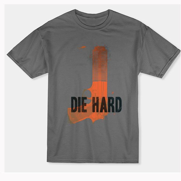 

die hard movie funny men t shirt cotton a good day to die hard gun t-shirts short sleeve casual tees printing, White;black