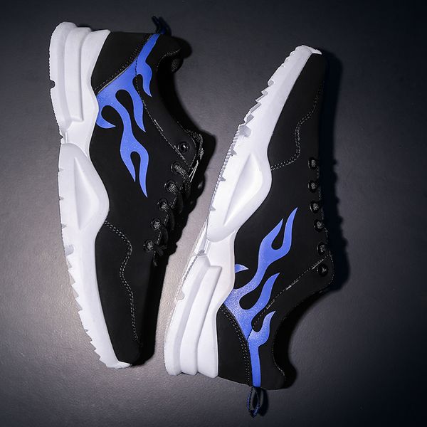 

x73 man spring casual shoes breathable light men lace-up new women s leather shoes wild personality shoes fashion big size 39-46, Red;white