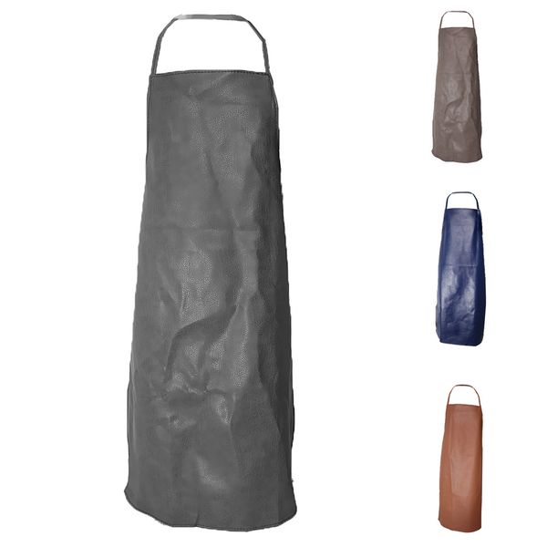 

heavy duty apron protective pu artificial leather industrial kitchen apron
