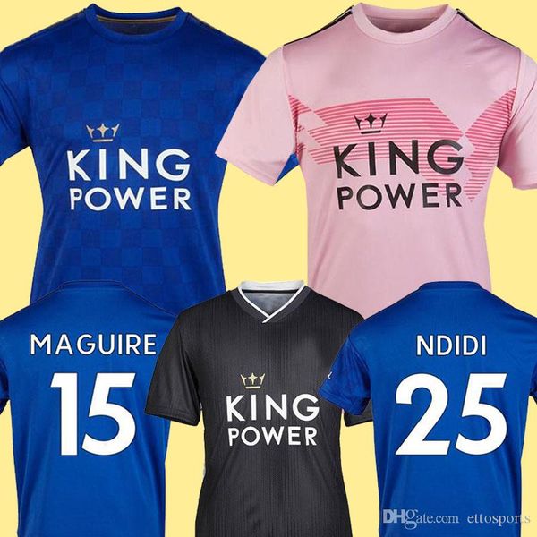 

19 20 vardy leicester soccer jersey 2019 2020 city football shirt soccer kits maguire maddison tielemans ndidi ayoze ricardo albrighton, Black;yellow