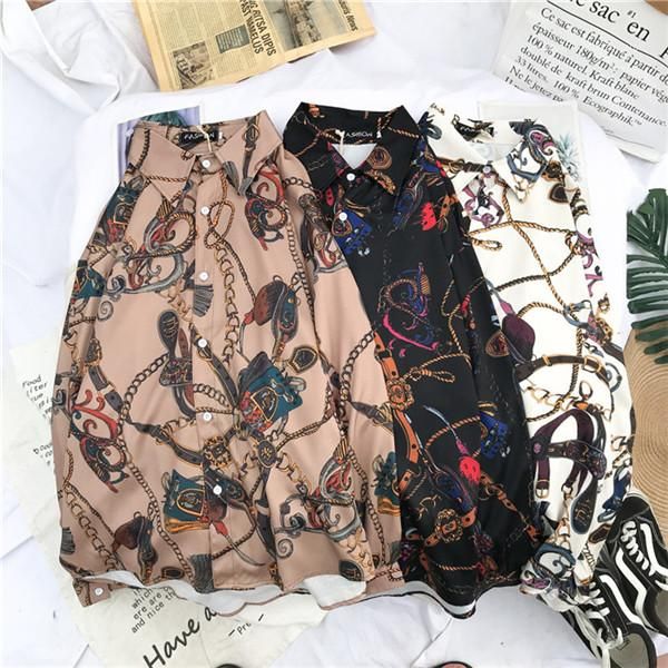 

мужской одежды класса люкс повседневная мужская одежда осень дизайнер рубашки повседневные мода стиль нагрудные шеи длинным рукавом кнопка, White;black