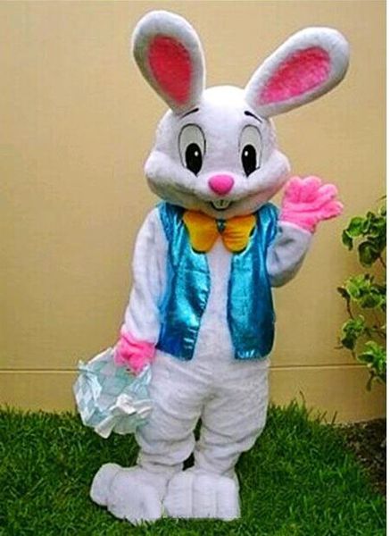 2019 Desconto venda da fábrica de Páscoa Coelhinho Da Mascote Trajes de Coelho Adulto Festa de Páscoa Roupas Fancy Dress Frete Grátis