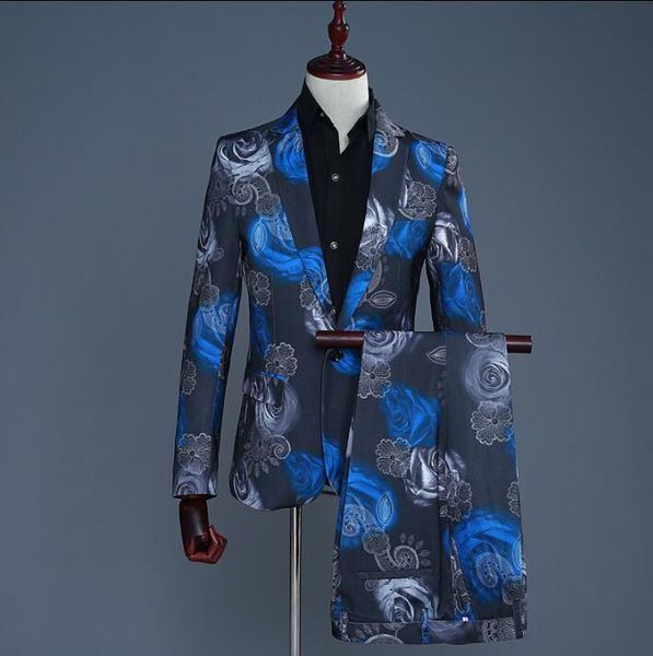 

rose blazer men suits designs stage costumes singers jacket mens clothes dance star style dress masculino homme, White;black