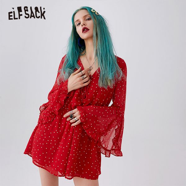 

elf sack vintage dot 2019 summer new women jumpsuits casual sweet femme rompers woman loose butterfly lace up female playsuits, Black;white