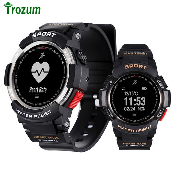 

2019 new no.1 f6 smartwatch ip68 waterproof bluetooth 4.0 dynamic heart rate monitor smart watch for android apple smart phone, Slivery;brown
