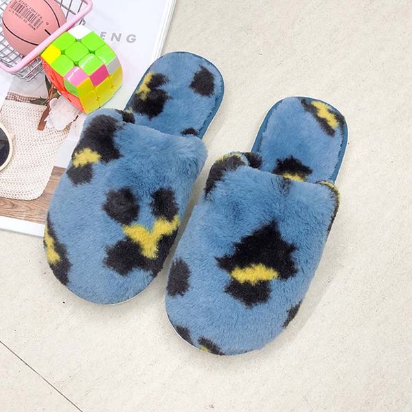 

2020 woman slippers flat shoes soft plush indoor home fuzzy slippers women shoes bedroom fur fluffy plus size 36-41, Black