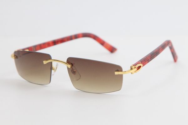 

factory wholesale rimless marble plaid plank sunglasses 8100926 cat eye sunglasses fashion glasses gold metal frame sunglasses, White;black