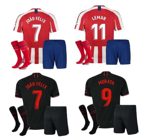 

2019 Madrid Adult JOAO FELIX home Soccer Jersey KOKE MORATA Soccer Shirt Customized SAUL DIEGO COSTA 19 20 AT Madrid short football