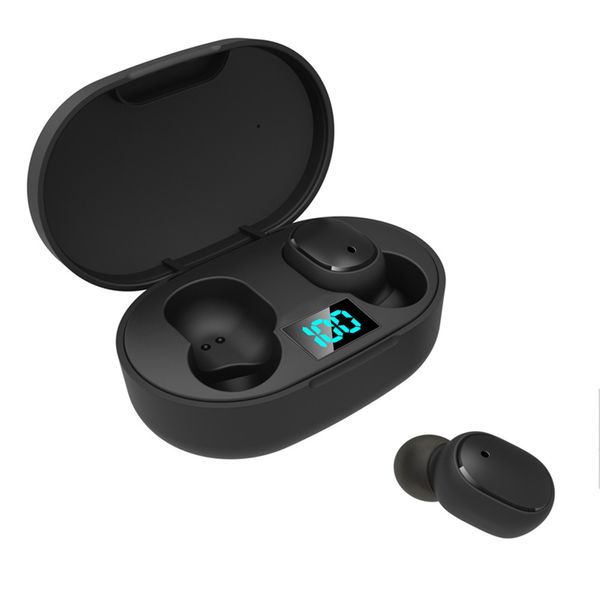 

2019 mini tws wireless earbuds e6s headphone hifi sound bluetooth earphone 5.0 with dual mic led display earphones auto pairing headsets