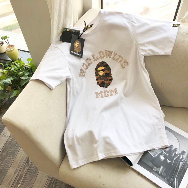 

2020 arrive designered women mens t-shirt fashion casual spring summer tees luxury girl t-shirt b105872d, White