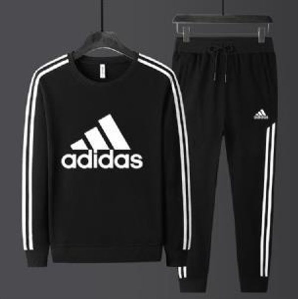 

Весна Осень Мужские спортивные костюмы Комплекты Jogger Куртки с брюками Костюм хип