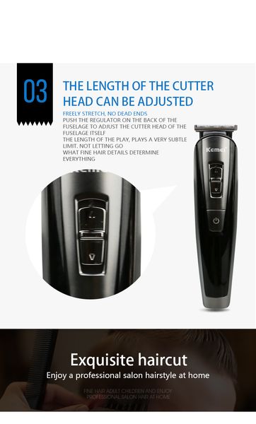 

kemei 1628 electric home hair clippersr clippe 0mm baldheaded razor styling tool with adjustable guide bwkf tvowm