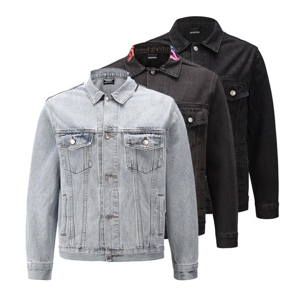 

2020 jean coat mens jacket clothing letters denim jackets street fashion mens jackets outdoor men women clothes, Black;brown