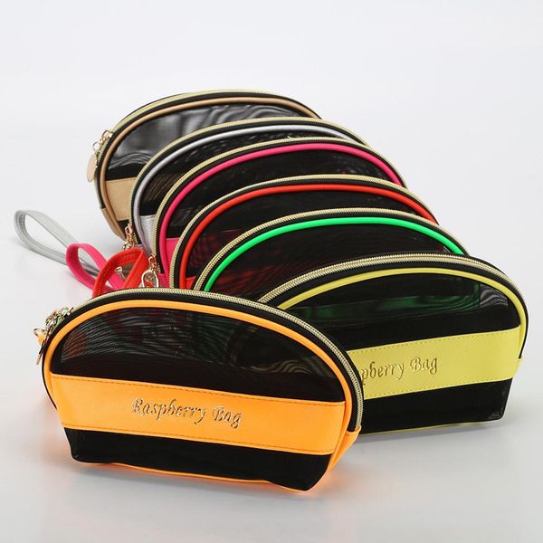 

mesh shell shape storage bag travel makeup cosmetic bag pouch travel organizer makeup case beauty toiletry bags cosmetiquera