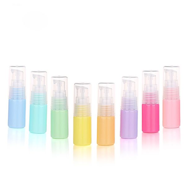 

10ml macaron colors plastic lotion bottles squeezable cosmetic cream container travel liquid fill sample package vials