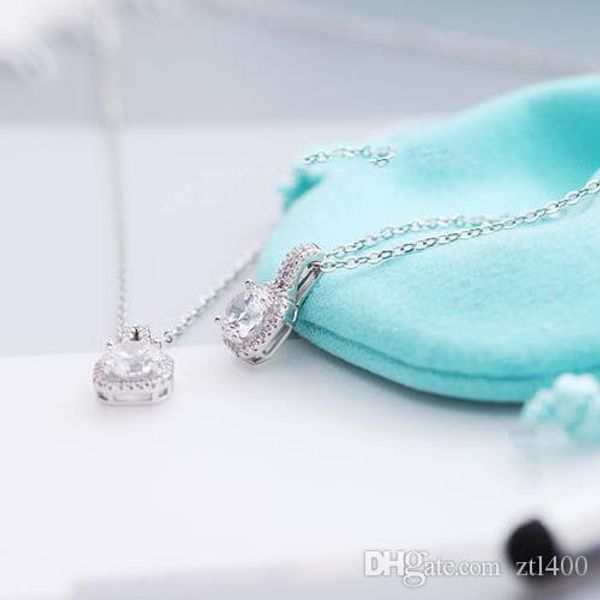 

woman s925 sterling silver diamond necklace women setting series party wedding necklaces
