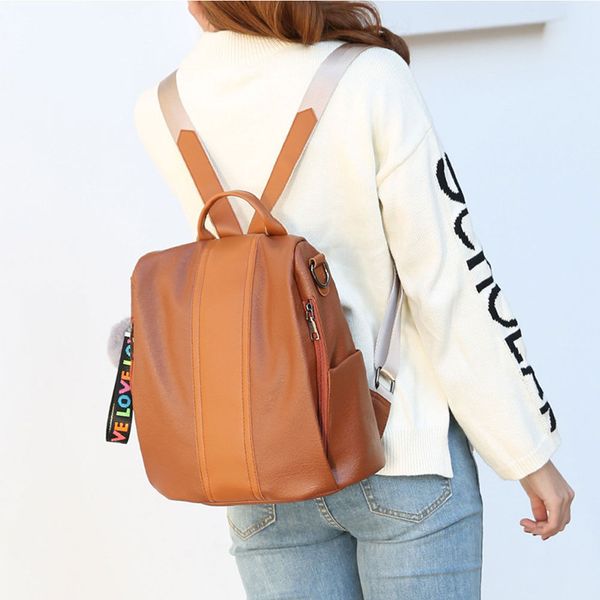 

womens ladies bags rucksack faux leather shoulder bag satchel backpacks