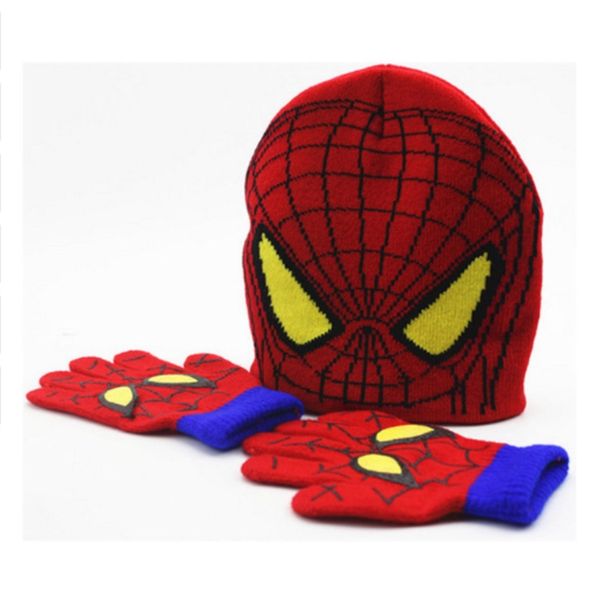 

wholesale beanie warm winter hat gloves hat set children's cartoon kids baby warm knitted caps skullies & beanies