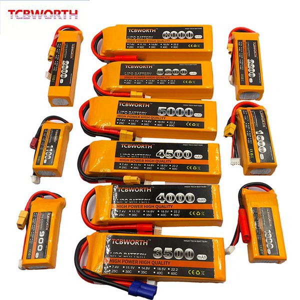 

rc lipo battery 3s 11.1v 3000mah 3300mah 3500mah 4200mah 5000mah6000mah 25c 35c60c for rc quadrotor helicopter drone car lipo 3s