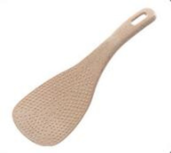 

1pc lovely kitchen ladle non stick rice paddle meal spoon wheat straw pp household plastic non-stick rice spoon nx 026 wry009