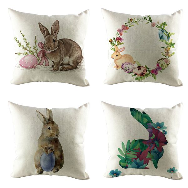 

1pc pillow case easter covers 2019 new arrival sofa bed home decoration festival case cushion cover