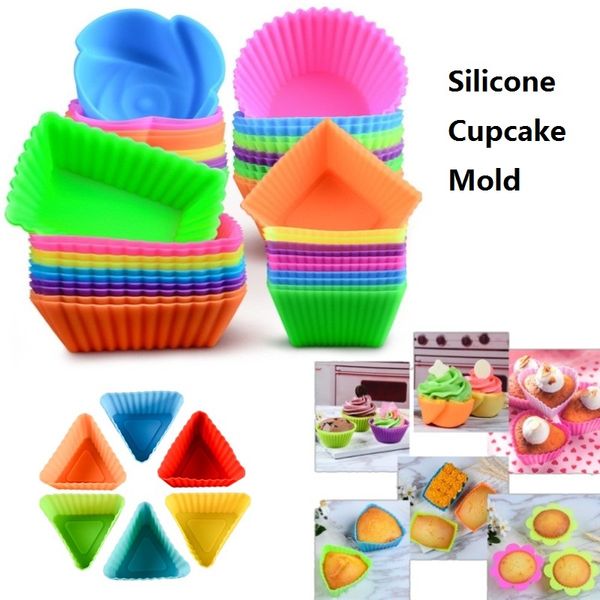 

силиконовые формы сердце кекс мыло силиконовые формы торт кекс выпечки антипригарным и термостойкие многоразовые силиконовые формы торт