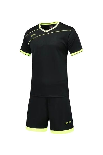 

wholesale customized men football uniforms,mens kits sports clothes tracksuits discount boy football sets with shorts c02-10, Blue;black