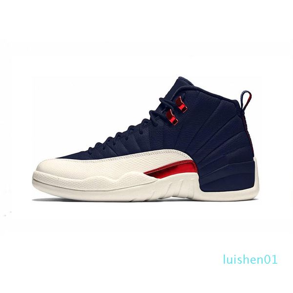 

2019 winterized gym red 12 12s mens basketball shoes college navy wings black cny bulls french blue men sport sneakers 7-13l01
