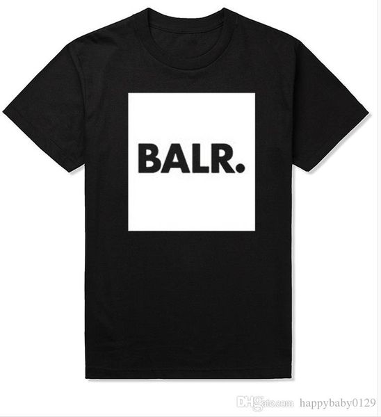 

2016 моды мужчин футболки balr рубашки ьотте улица tide индивидуальность бренда мужской короткий рукав рубашки balr 5 цветов высокое качеств, White;black