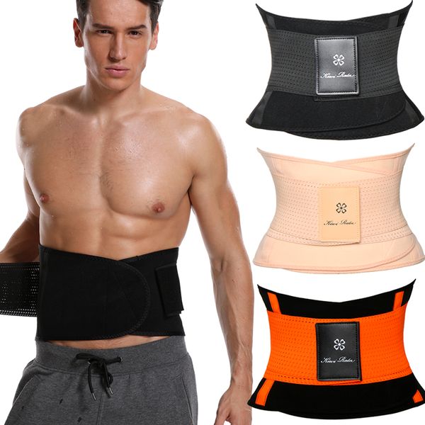

body shaper men neoprene xtreme power belt shaper slimming belt thermo waist trainer abdomen girdle faja shapewear, Black;brown