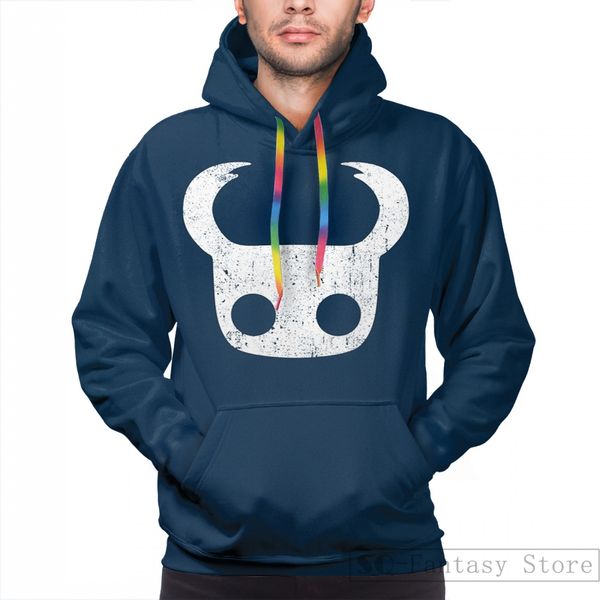 

mens hoodies sweatshirt for women funny hollow knight print casual hoodie streatwear, Black