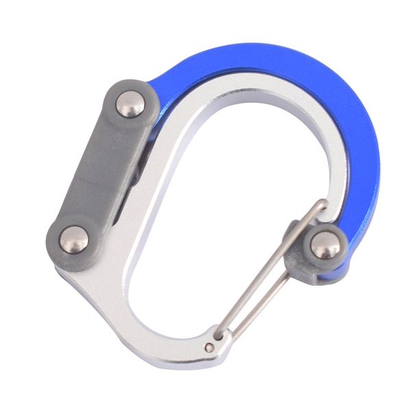 

outdoor carabiner clip swivel hook aluminum alloy d-type buckle portable key chain lks99