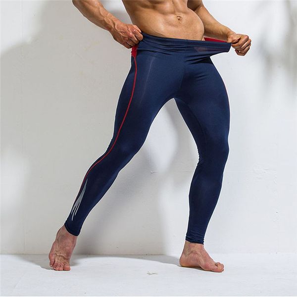 

men's sports training bodybuilding workout fitness long pants sports pants new stretch quick-drying trousers s-xl jaycosin new, Black